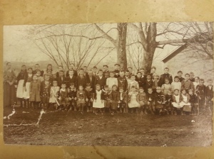 students at the Melrose school, c. 1901. Just one teacher??