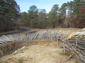 reconstruction of siege lines at Petersburg.