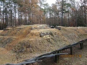 reconstruction of siege lines at Petersburg